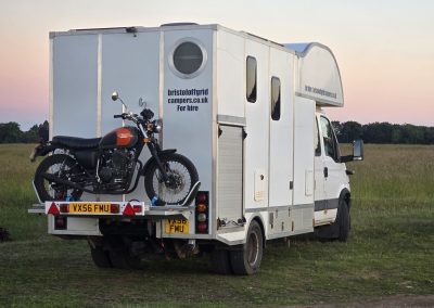 Baloo the Off Grid Campervan - with motorbike rack